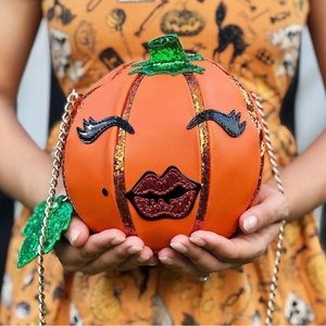 Betsey Johnson Novelty Pumpkin Purse - like new